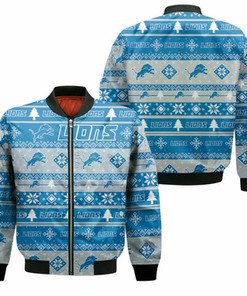 Detroit Lions For Lions Lover Ugly Christmas 3D T Shirt Hoodie Sweater Bomber Jacket Model 1827