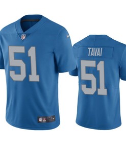 Detroit Lions Jahlani Tavai 2019 Nfl Draft Blue Vapor Limited Jersey