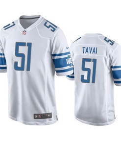 Detroit Lions Jahlani Tavai 2019 Nfl Draft White Game Jersey