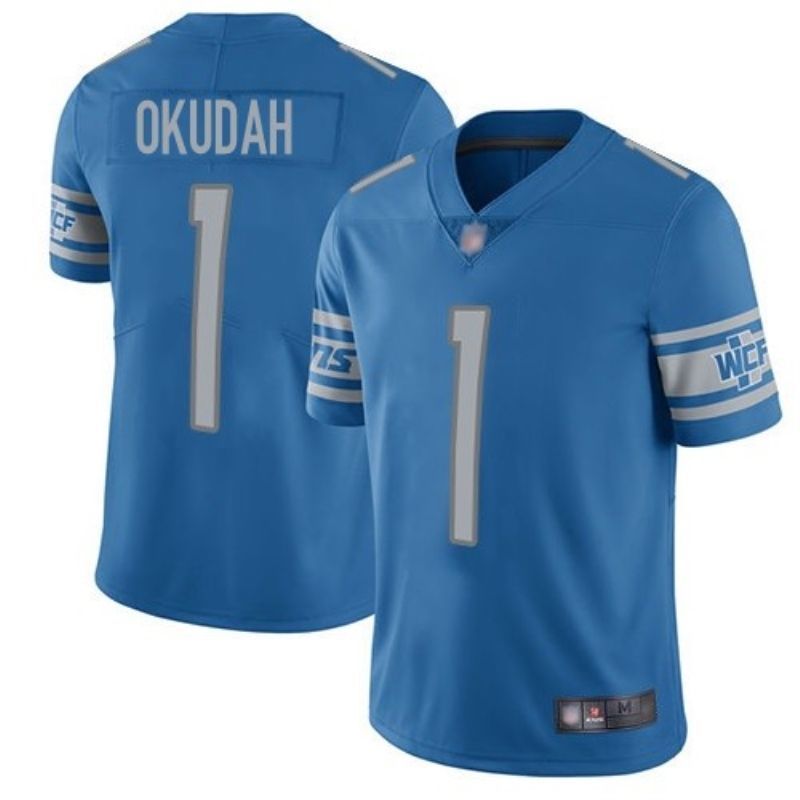 Detroit Lions Jeff Okudah #1 2020 Nfl Blue Jersey Jersey