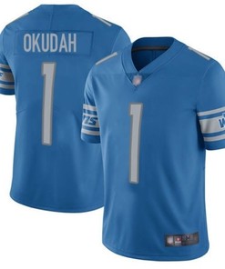 Detroit Lions Jeff Okudah #1 2020 Nfl Blue Jersey Jersey