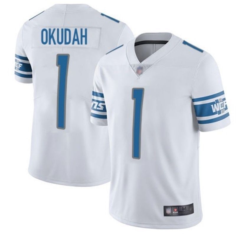Detroit Lions Jeff Okudah #1 2020 Nfl White Jersey Jersey