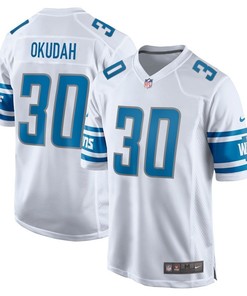 Detroit Lions Jeff Okudah White 2020 Nfl Draft First Round Pick Game Jersey