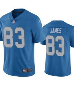 Detroit Lions Jesse James Blue Vapor Limited Jersey