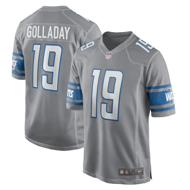 Detroit Lions Kenny Golladay #19 2020 Nfl Grey Jersey Jersey