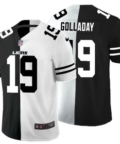 Detroit Lions Kenny Golladay #19 Nfl 2020 Black And White Jersey
