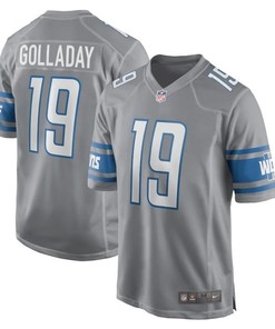 Detroit Lions Kenny Golladay #19 Nfl 2020 Grey Jersey