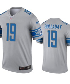 Detroit Lions Kenny Golladay Gray Inverted Legend Jersey