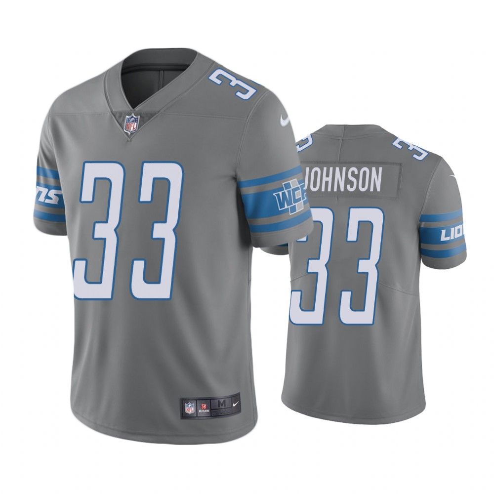 Detroit Lions Kerryon Johnson Steel Nike Color Rush Limited Jersey ...