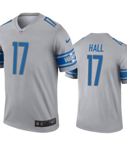 Detroit Lions Marvin Hall Gray Inverted Legend Jersey
