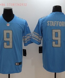 Detroit Lions Matthew Stafford #9 2020 Nfl Blue Jersey Jersey