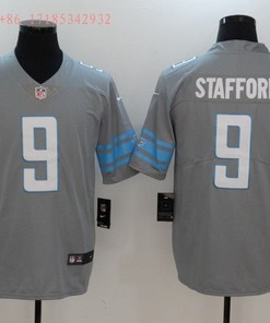 Detroit Lions Matthew Stafford #9 2020 Nfl Grey Jersey Jersey