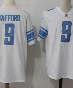 Detroit Lions Matthew Stafford #9 2020 Nfl White Jersey Jersey