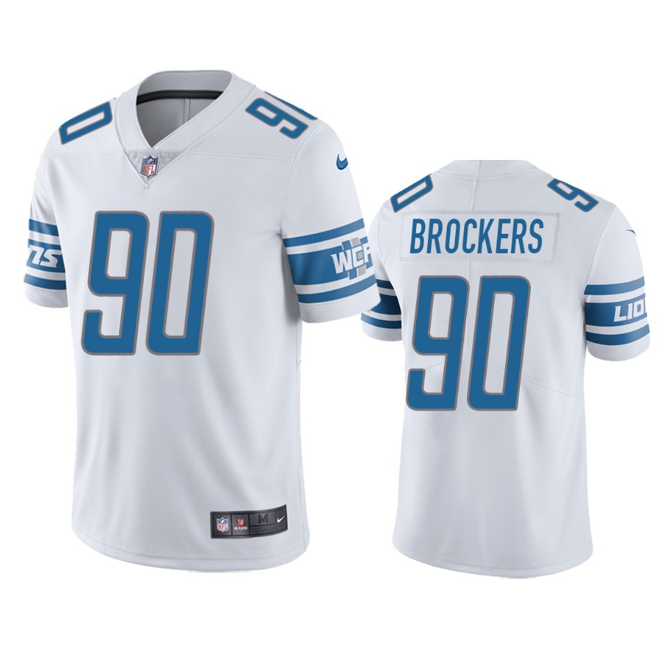 Detroit Lions Michael Brockers 90 White Vapor Limited Jersey - Men's