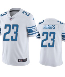 Detroit Lions Mike Hughes 23 White Vapor Limited Jersey - Men's