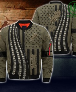 Detroit Lions NFL Bomber Jacket Camo For fans