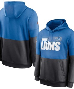 Detroit Lions Nfl 2020 Blue Hoodie Jersey