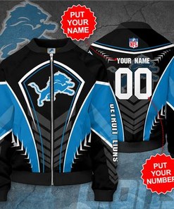 Detroit Lions Personalized DL Bomber Jacket