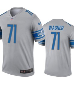 Detroit Lions Rick Wagner Gray Inverted Legend Jersey