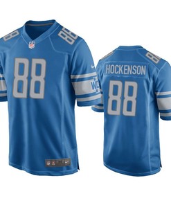 Detroit Lions T.j. Hockenson 2019 Nfl Draft Blue Game Jersey