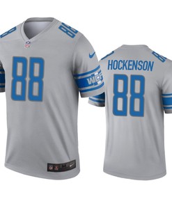 Detroit Lions T.j. Hockenson Gray Inverted Legend Jersey