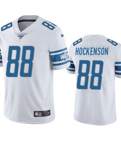 Detroit Lions T.j. Hockenson White 100th Season Vapor Limited Jersey