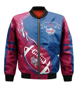 Detroit Mercy Titans Bomber Jacket Flame Ball - NCAA