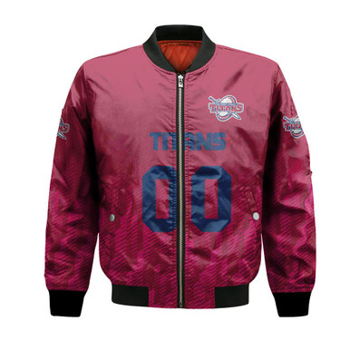 Detroit Mercy Titans Bomber Jacket Logo Sport Ombre - NCAA