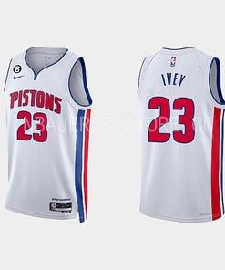 Detroit Pistons Jaden Ivey 23 2022-23 Association Edition White Men Jersey Swingman