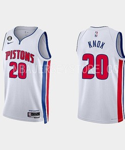 Detroit Pistons Kevin Knox 20 2022-23 Association Edition White Men Jersey Swingman