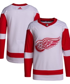 Detroit Red Wings Adidas Away Primegreen Authentic Pro Jersey - White Nhl