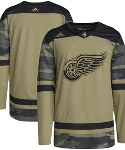 Detroit Red Wings Adidas Military Appreciation Team Authentic Practice Jersey - Camo Nhl