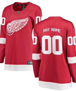 Detroit Red Wings Fanatics Branded Womens Home Breakaway Custom Jersey Red Custom Jerseys Nhl