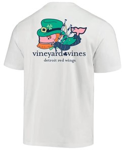 Detroit Red Wings Vineyard Vines St. Patrick's Day T-Shirt - White