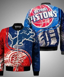 Detroit Sport Detroit Lions Detroit Pistons Detroit Red Wings Bomber 3D T Shirt Hoodie Sweater Hoodie5625