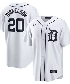 Detroit Tigers #20 Spencer Torkelson Home Replica Jersey - White Jersey