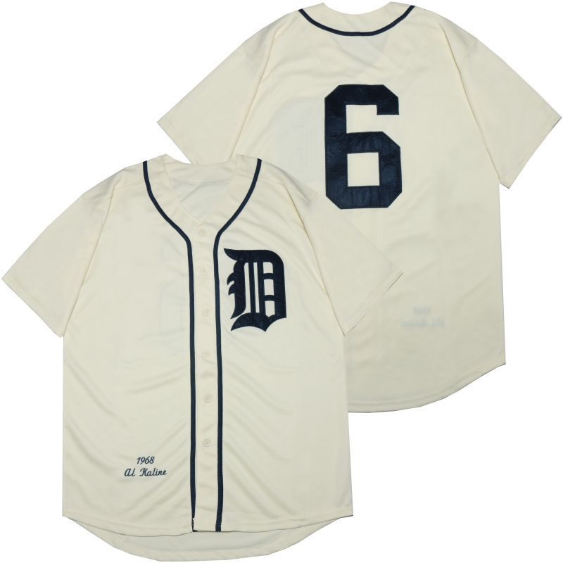 Detroit Tigers 2020 Mlb Al Kaline #6 White Jersey