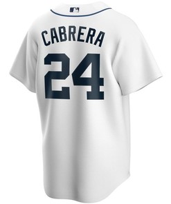 Detroit Tigers 2020 Mlb Miguel Cabrera #24 White Jersey
