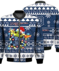 Detroit Tigers Baby Yoda Star Wars Sports Football American Ugly Christmas Gifts Unisex 3D Bomber Jacket