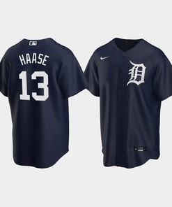 Detroit Tigers Eric Haase 13 Alternate Men's Jersey - Navy Jersey