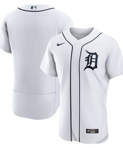 Detroit Tigers Home Logo Team Elite Jersey - White