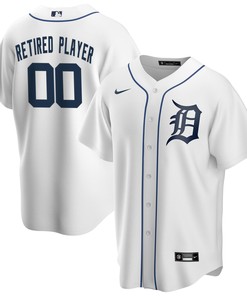 Detroit Tigers Home Pick-a-player Retired Roster Replica Jersey - White Custom Jerseys Mlb
