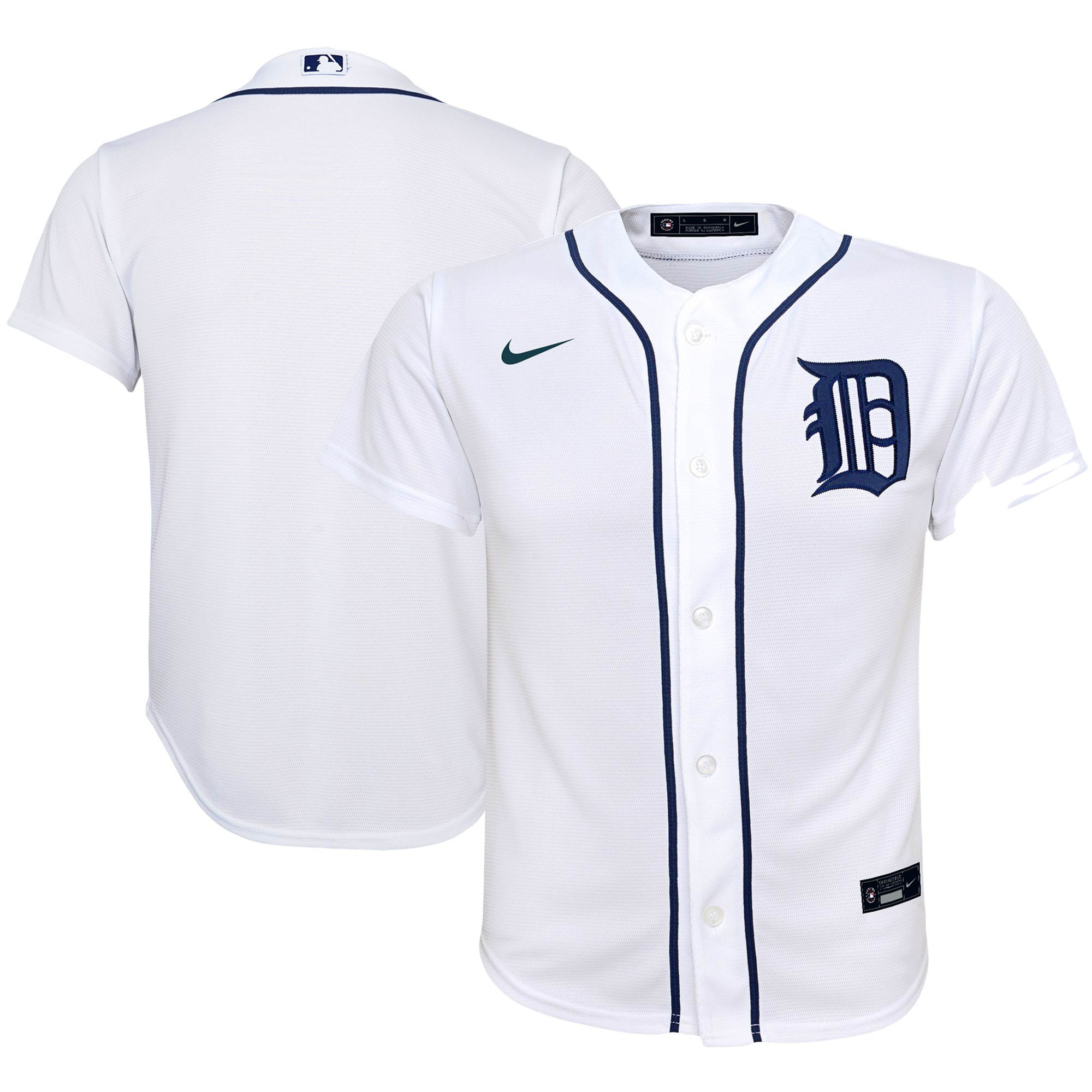 Detroit Tigers Home Replica Team Jersey - White Mlb
