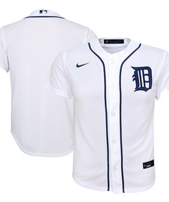 Detroit Tigers Home Replica Team Jersey - White Mlb