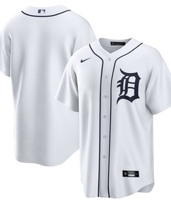 Detroit Tigers Home Replica Team Jersey - White Mlb
