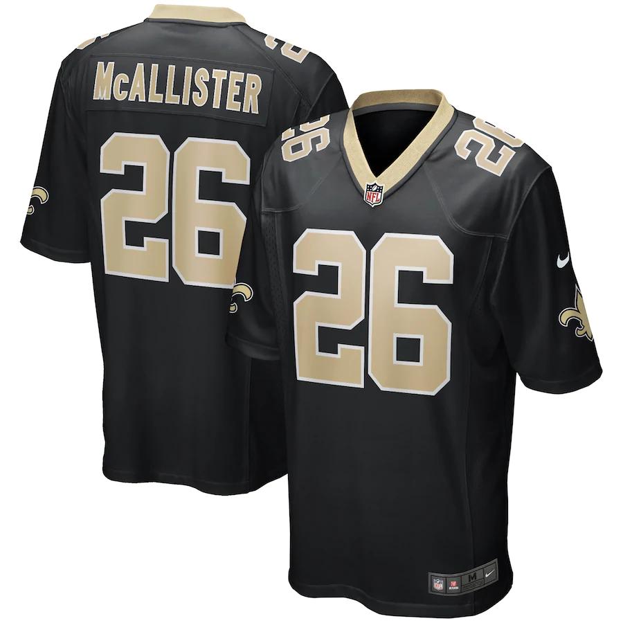 Deuce Mcallister New Orleans Saints Nike Game Retired Player Jersey - Black