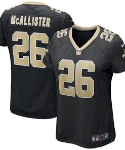 Deuce Mcallister New Orleans Saints Womens Game Retired Player Jersey - Black Nfl