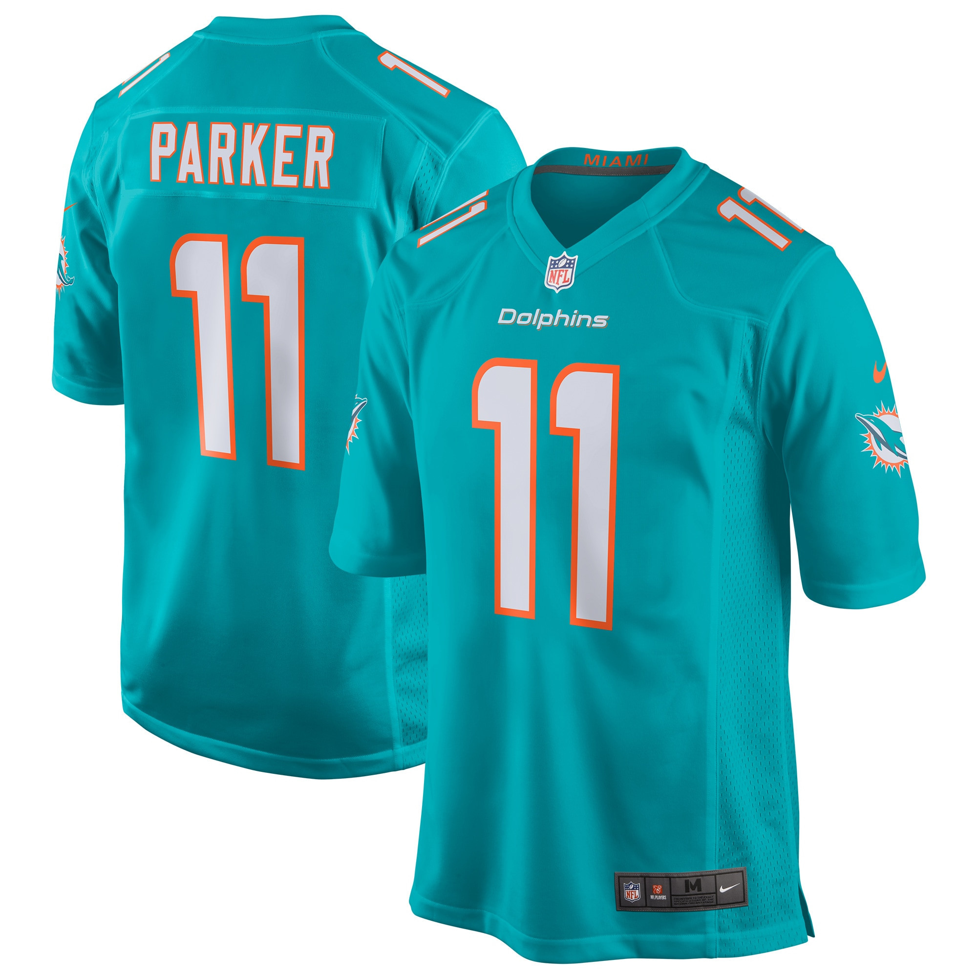 Devante Parker Miami Dolphins Game Jersey - Aqua Nfl
