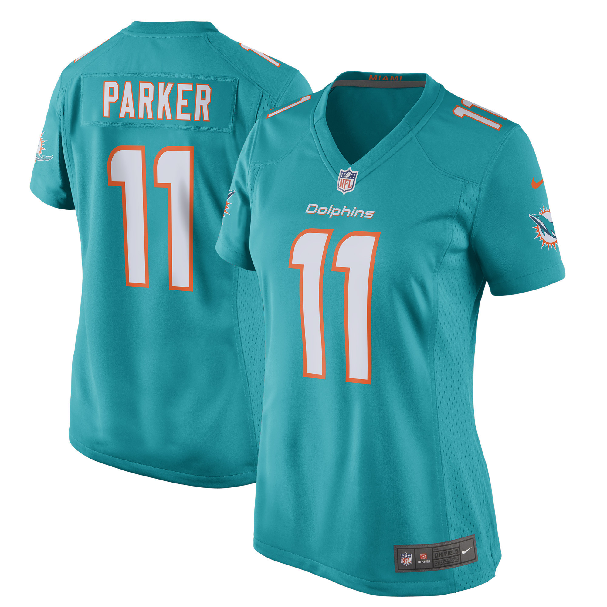 Devante Parker Miami Dolphins Womens New 2018 Game Jersey - Aqua Nfl