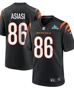 Devin Asiasi 86 Cincinnati Bengals Super Bowl LVII Champions Men Game Jersey - Black